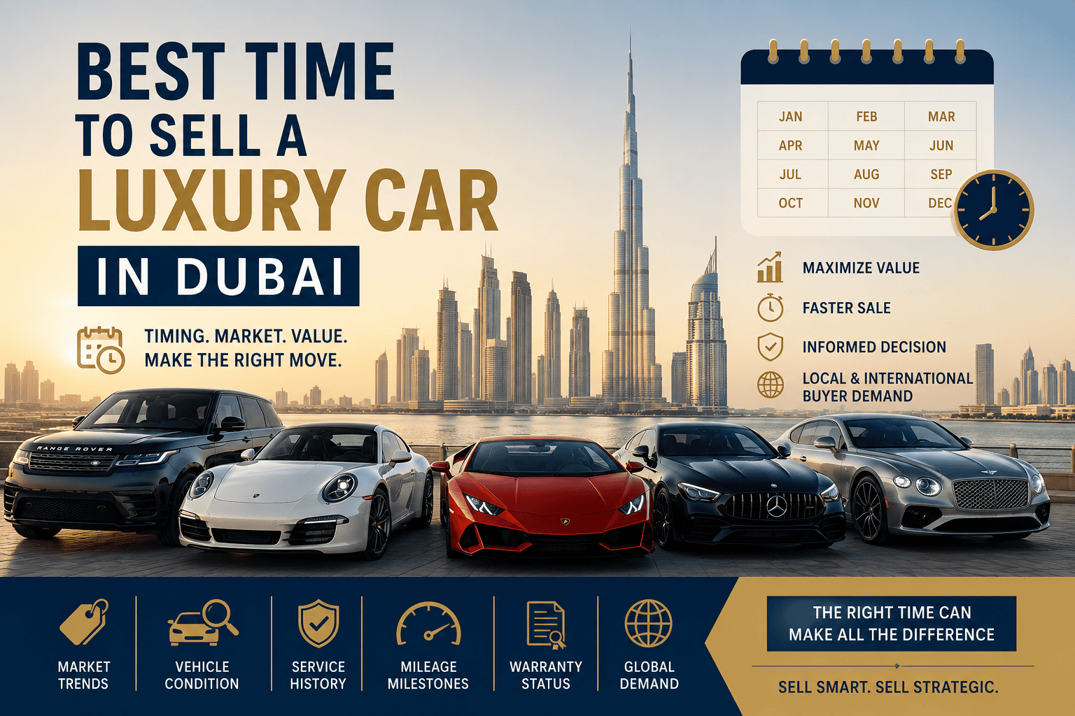 Best Time to Sell a Luxury Car in Dubai | 2026 Guide