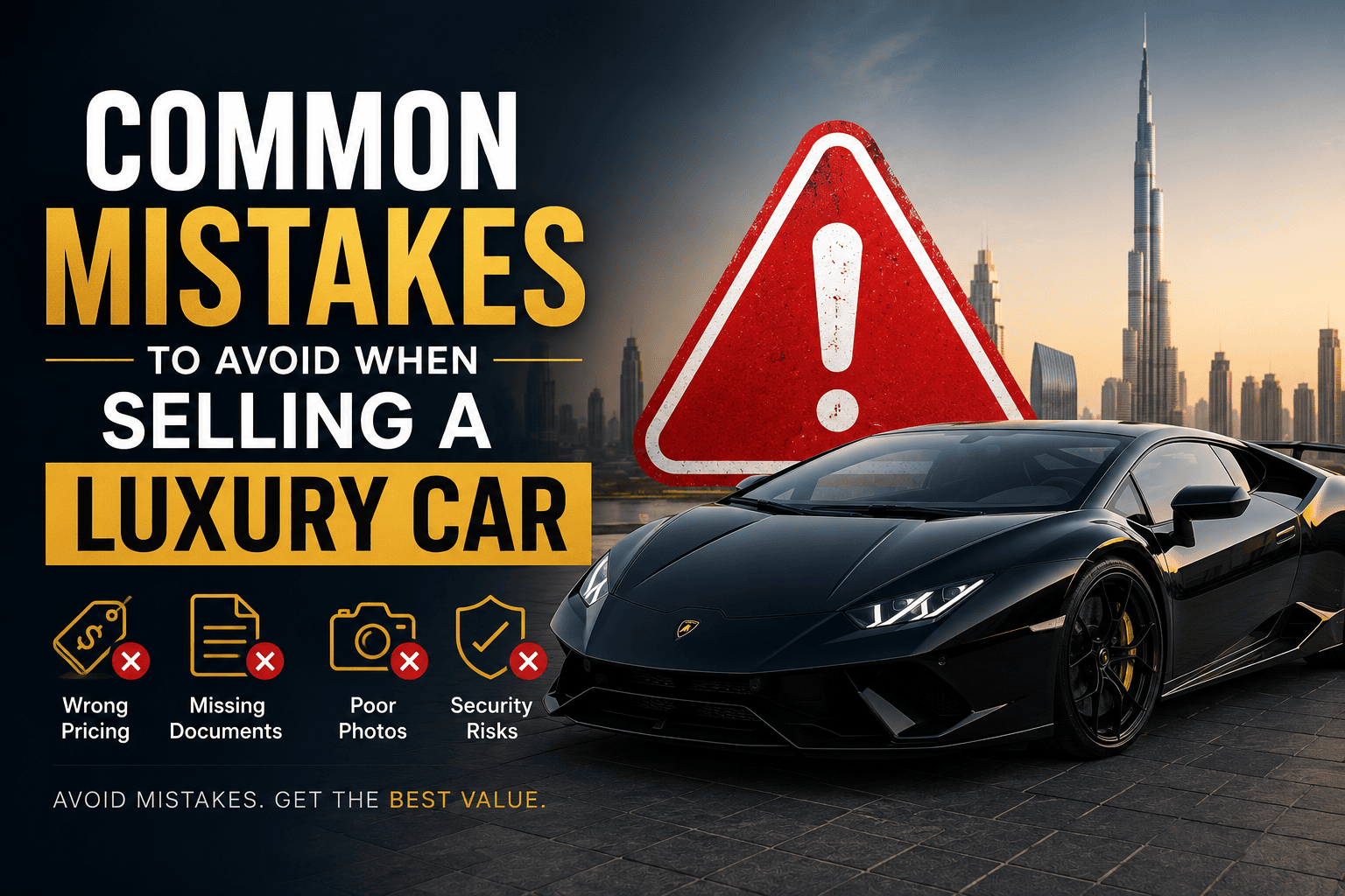 Common Mistakes to Avoid When Selling a Luxury Car