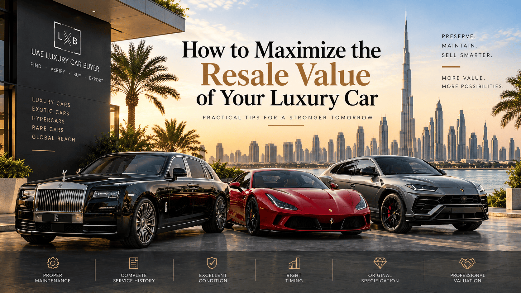 How to Maximize the Resale Value of Your Luxury Car in Dubai